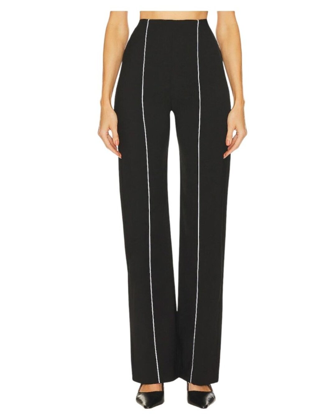 Rangle Brooke Pant Black White NWT - Size S
